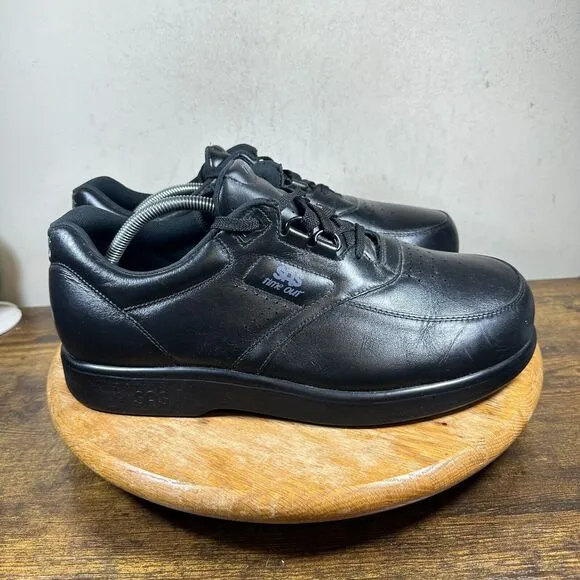 SAS Time Out Black Walking Comfort Shoes Sneakers Men's Size 12 W3‎