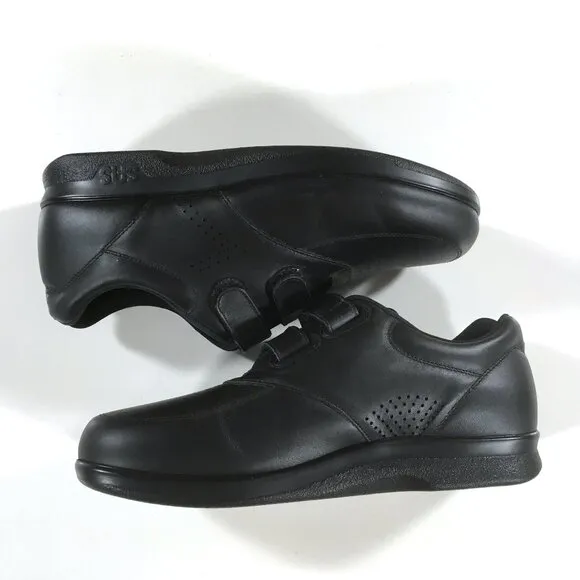 SAS VTO Walking Shoes Mens Size 12 W Wide Black Leather Hook Loop