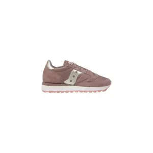 Saucony Leather Plain Sneakers with Rubber Sole Women Pink