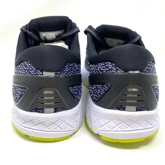 Saucony Men's Omni ISO running shoes navy blue citron