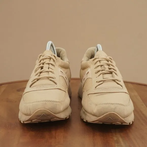 Saucony Mens S70294-1 Jazz Original Beige Tan Sneakers Size 9 Suede Canvas