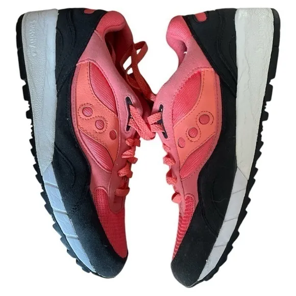 Saucony Shadow 6000 Men’s Sneakers‎ Running Shoes Coral Black Size 10 S70007-71