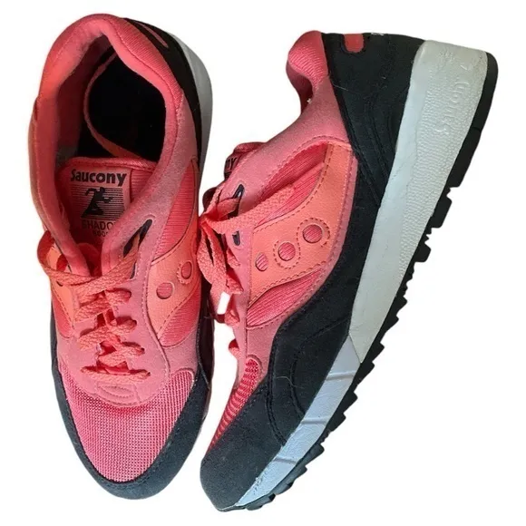 Saucony Shadow 6000 Men’s Sneakers‎ Running Shoes Coral Black Size 10 S70007-71