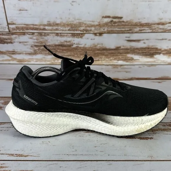 Saucony Triumph 20 Women’s Size 10.5 W ‘black white’ Running Shoes S10759-10