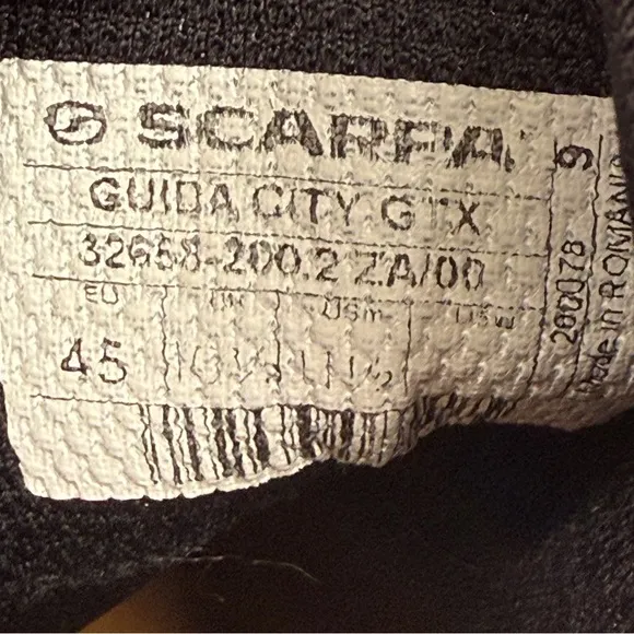 SCARPA Guida City GTX Boots Size 45