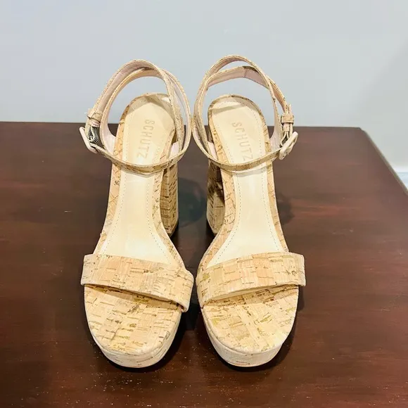 Schultz Martine Casual Cork Platform Shoes /Size 8.5