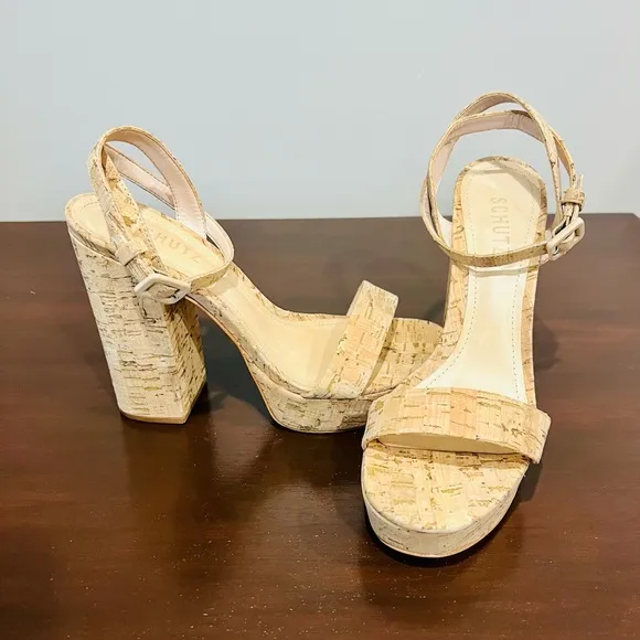 Schultz Martine Casual Cork Platform Shoes /Size 8.5