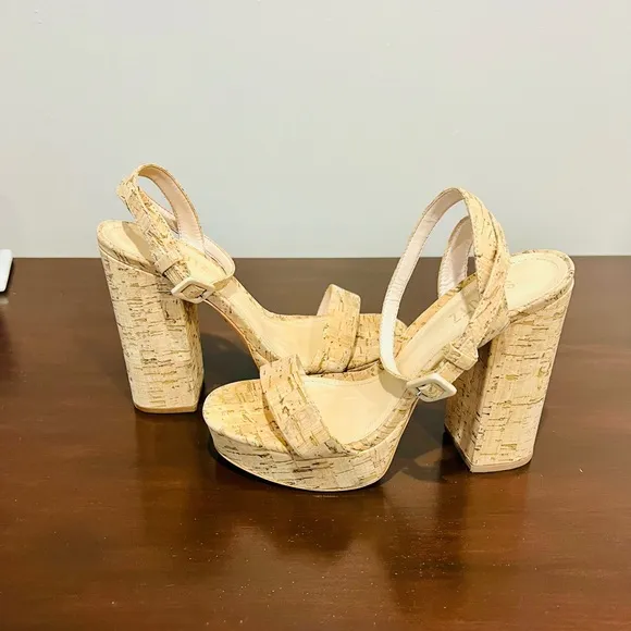 Schultz Martine Casual Cork Platform Shoes /Size 8.5