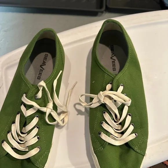 Seavees Women's SF Monterey Classic Lace Up Canvas Sneaker Cactus Size 10