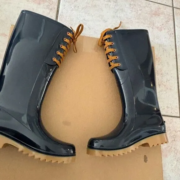 See by Chloe Rain Boots logo purse design lace up knee high shoes flats sneaker