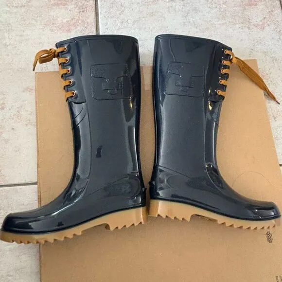 See by Chloe Rain Boots logo purse design lace up knee high shoes flats sneaker