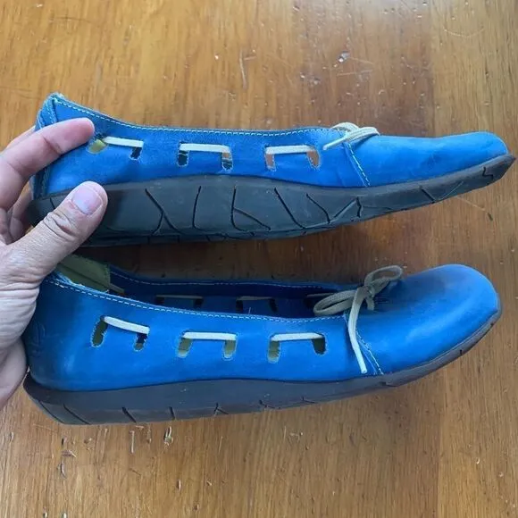 Sergio Tomani blue flats 38