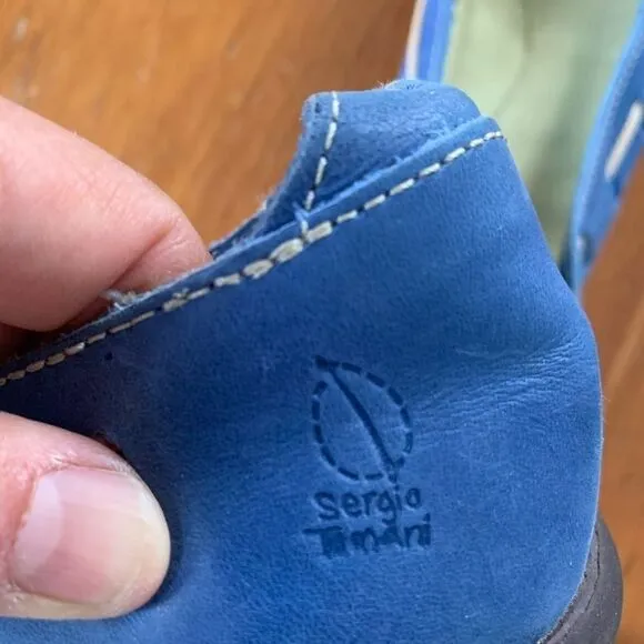 Sergio Tomani blue flats 38