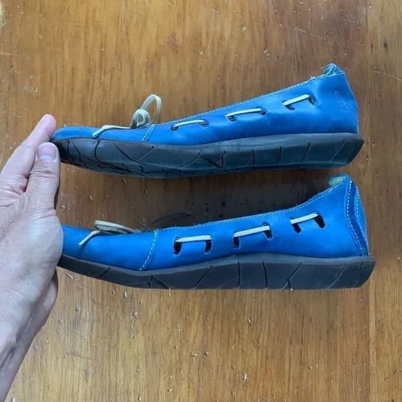 Sergio Tomani blue flats 38