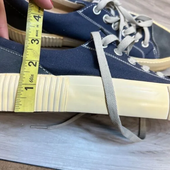 Shoe the Bear Copenhagen Linden Blue Canvas Sneakers Size 10 EU 43