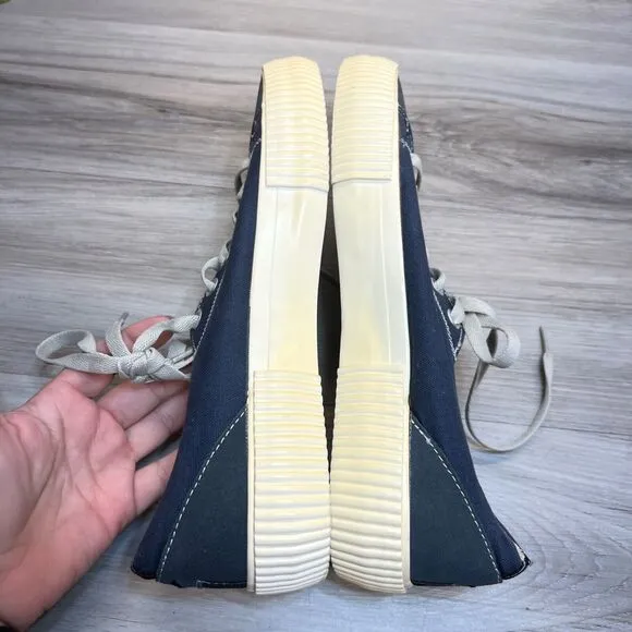 Shoe the Bear Copenhagen Linden Blue Canvas Sneakers Size 10 EU 43