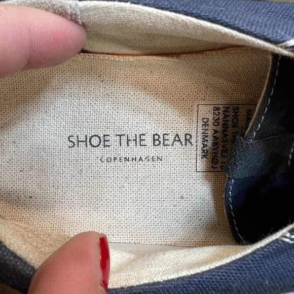 Shoe the Bear Copenhagen Linden Blue Canvas Sneakers Size 10 EU 43