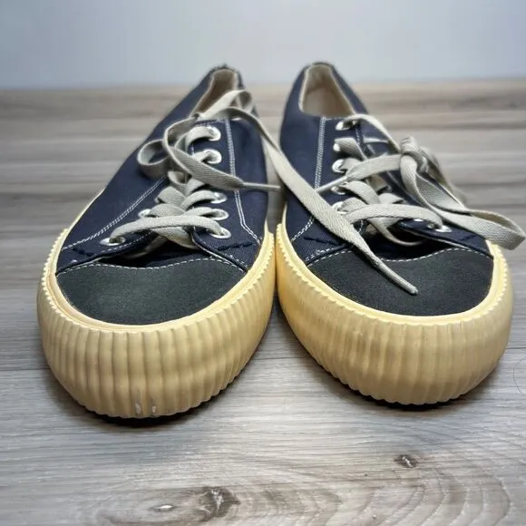 Shoe the Bear Copenhagen Linden Blue Canvas Sneakers Size 10 EU 43