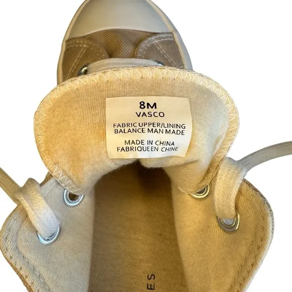 Sincerely Jules Women’s Low-Top Lug Platform Sneakers - Tan/White (Size 8 M)
