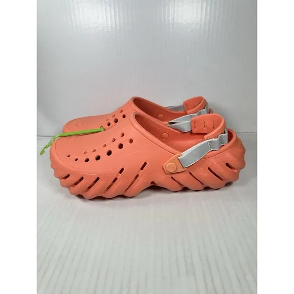 Size 11 Crocs Echo Grapefruit Reflect Backstrap Clog Shoes Comfort Casual Mens