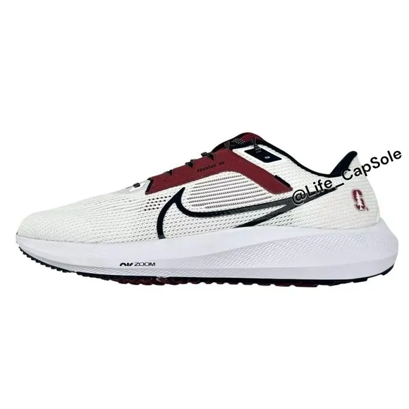 Size 12.5 Nike Air Zoom Pegasus 40 Men's Stanford Cardinal Shoes FQ2145-100