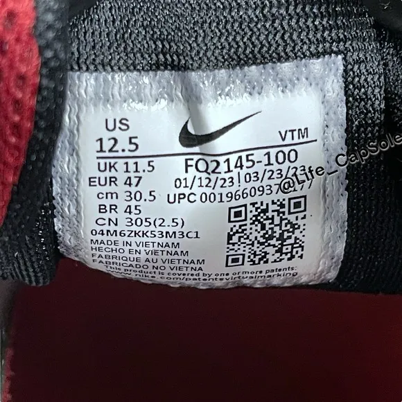 Size 12.5 Nike Air Zoom Pegasus 40 Men's Stanford Cardinal Shoes FQ2145-100