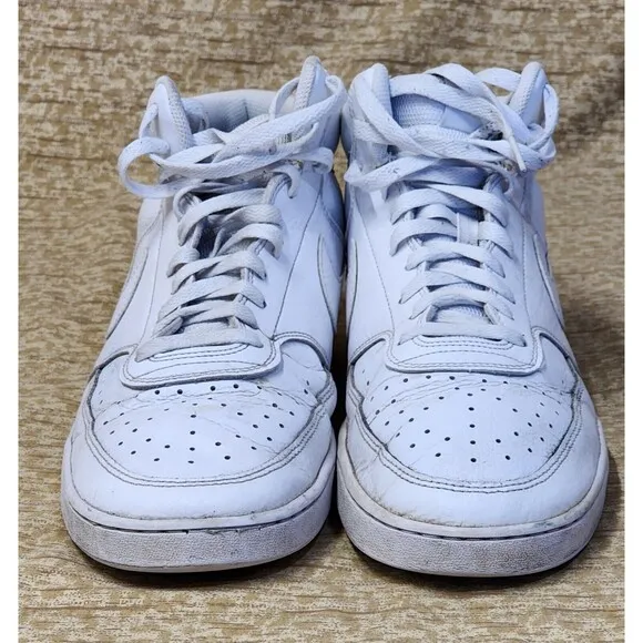 Size 13 - Nike Court Vision Next Nature Mid Triple White