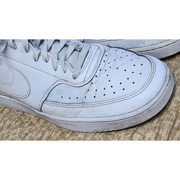 Size 13 - Nike Court Vision Next Nature Mid Triple White
