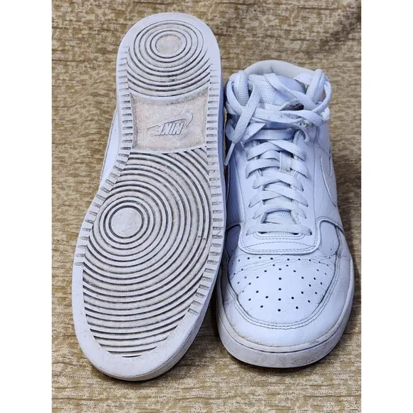 Size 13 - Nike Court Vision Next Nature Mid Triple White