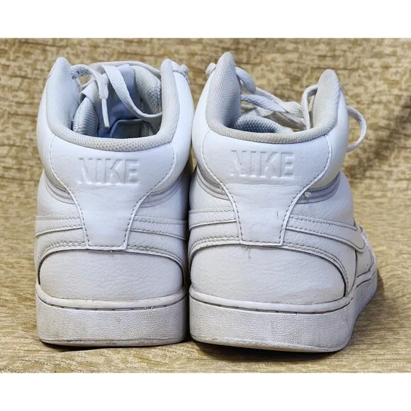 Size 13 - Nike Court Vision Next Nature Mid Triple White