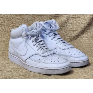 Size 13 - Nike Court Vision Next Nature Mid Triple White
