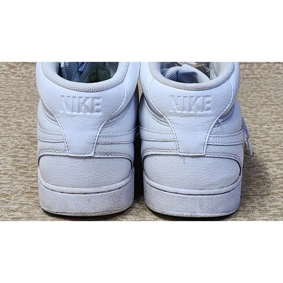 Size 13 - Nike Court Vision Next Nature Mid Triple White