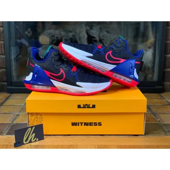 Size 13 Nike LeBron Witness 6 Low “Black Siren Red” Athletic Basketball Shoes CZ