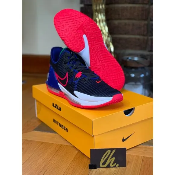 Size 13 Nike LeBron Witness 6 Low “Black Siren Red” Athletic Basketball Shoes CZ