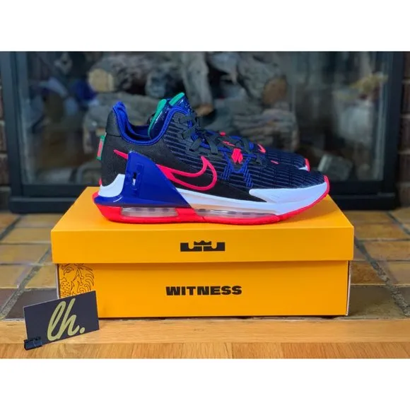 Size 13 Nike LeBron Witness 6 Low “Black Siren Red” Athletic Basketball Shoes CZ