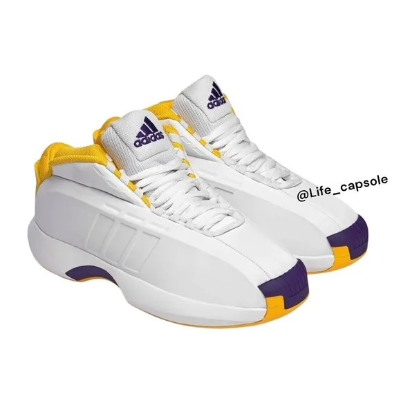 Size 8 adidas Crazy 1 Lakers Home 2022 GY8947 Kobe Bryant White New Men's