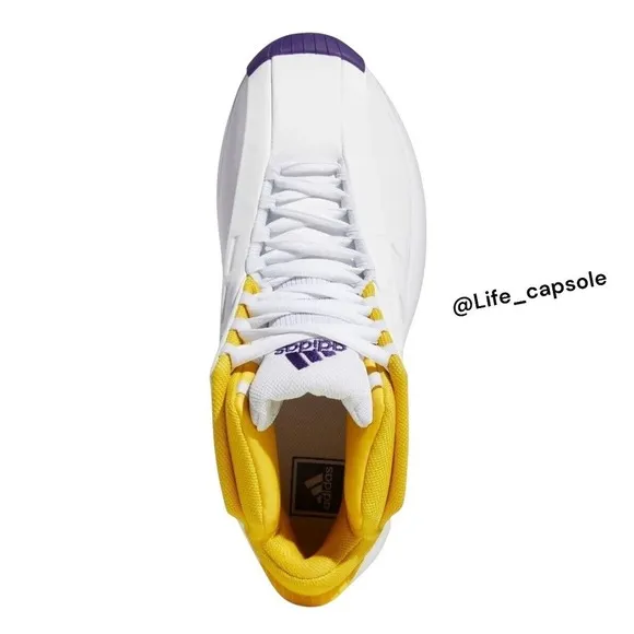 Size 8 adidas Crazy 1 Lakers Home 2022 GY8947 Kobe Bryant White New Men's