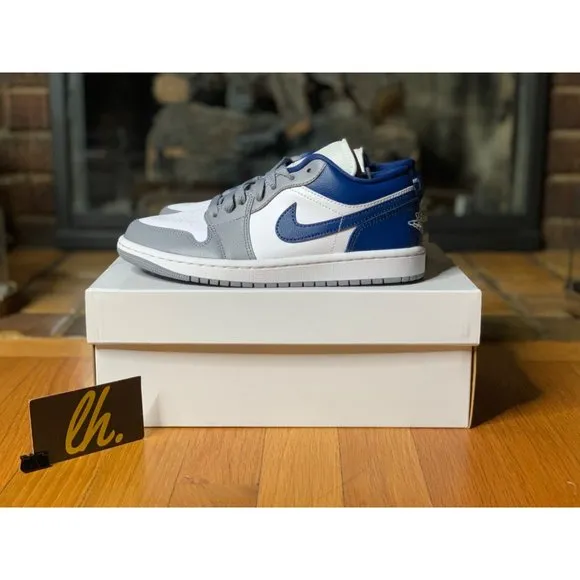 Size 8 W Air Jordan 1 Low “Stealth French Blue” DC0774-042