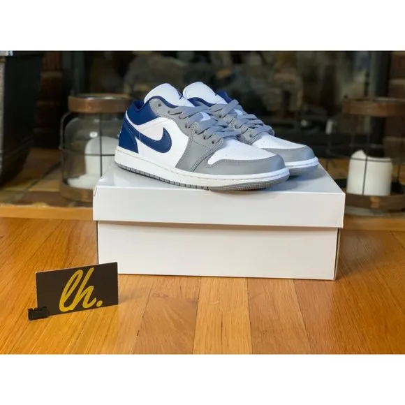 Size 8 W Air Jordan 1 Low “Stealth French Blue” DC0774-042