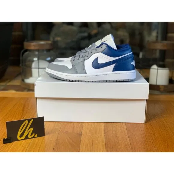 Size 8 W Air Jordan 1 Low “Stealth French Blue” DC0774-042