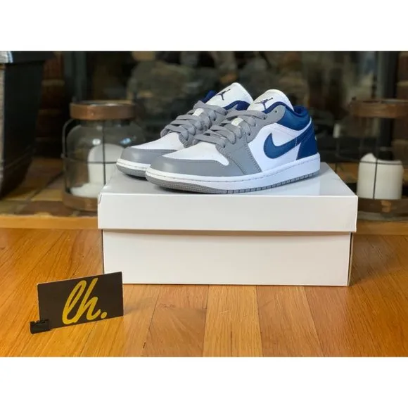 Size 8 W Air Jordan 1 Low “Stealth French Blue” DC0774-042