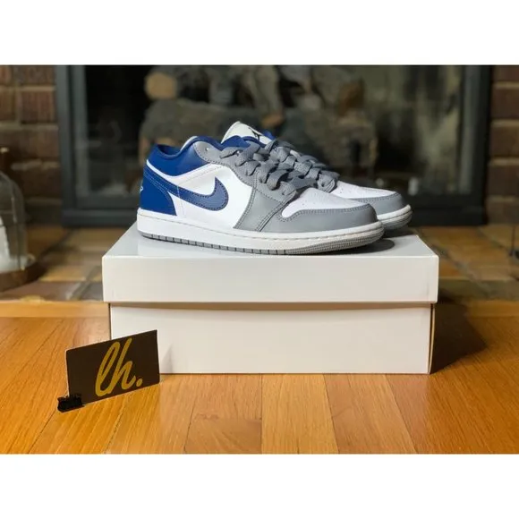 Size 8 W Air Jordan 1 Low “Stealth French Blue” DC0774-042
