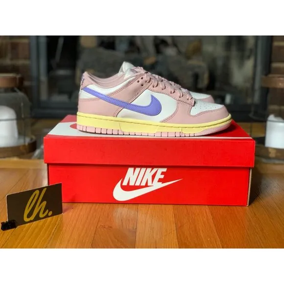 Size 8 W Nike Dunk Low “Pink Oxford” Athletic Shoes DD1503-601