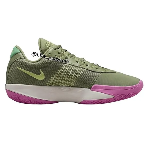 Size 9.5 Nike G.T. Cut Academy Oil Green Low Top Basketball Shoes FB2599-300 Men