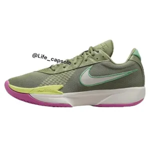 Size 9.5 Nike G.T. Cut Academy Oil Green Low Top Basketball Shoes FB2599-300 Men