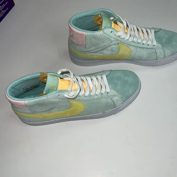 Size 9.5 Nike SB Zoom Blazer MID PRM Light Due Coconut Milk DA1839 Sneakers