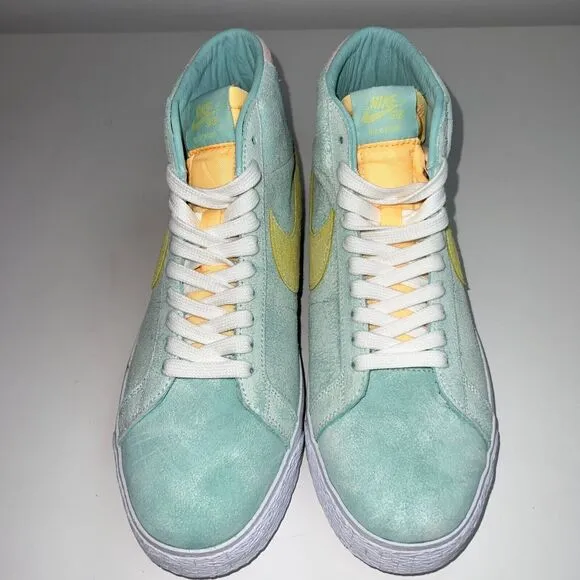 Size 9.5 Nike SB Zoom Blazer MID PRM Light Due Coconut Milk DA1839 Sneakers