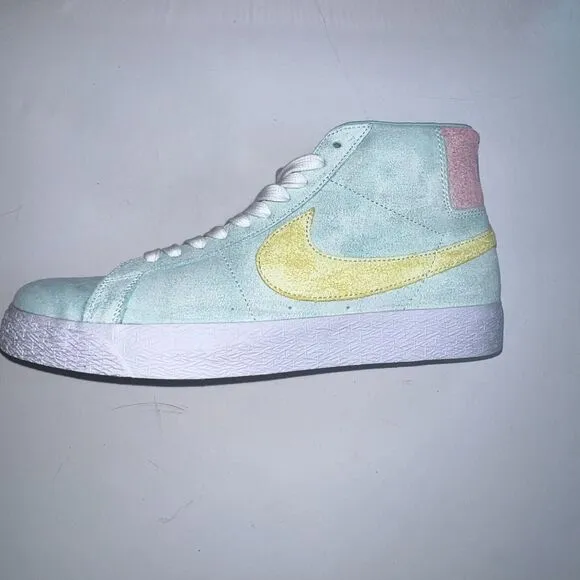 Size 9.5 Nike SB Zoom Blazer MID PRM Light Due Coconut Milk DA1839 Sneakers