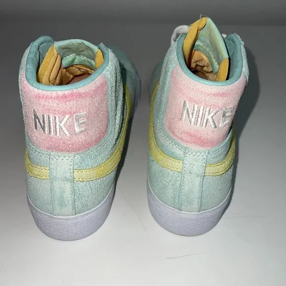 Size 9.5 Nike SB Zoom Blazer MID PRM Light Due Coconut Milk DA1839 Sneakers