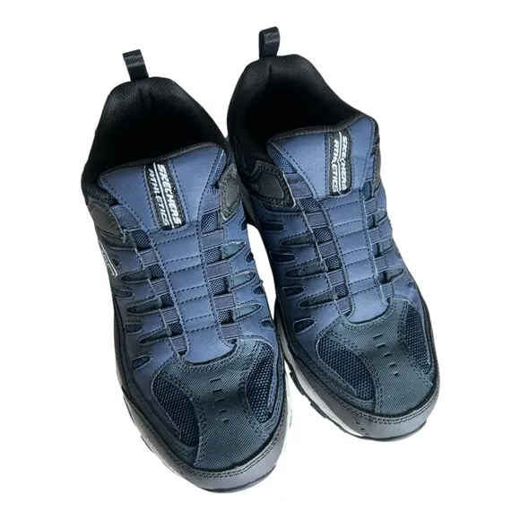 Skechers After burn Navy and Black Mens Walking Shoes Size 10